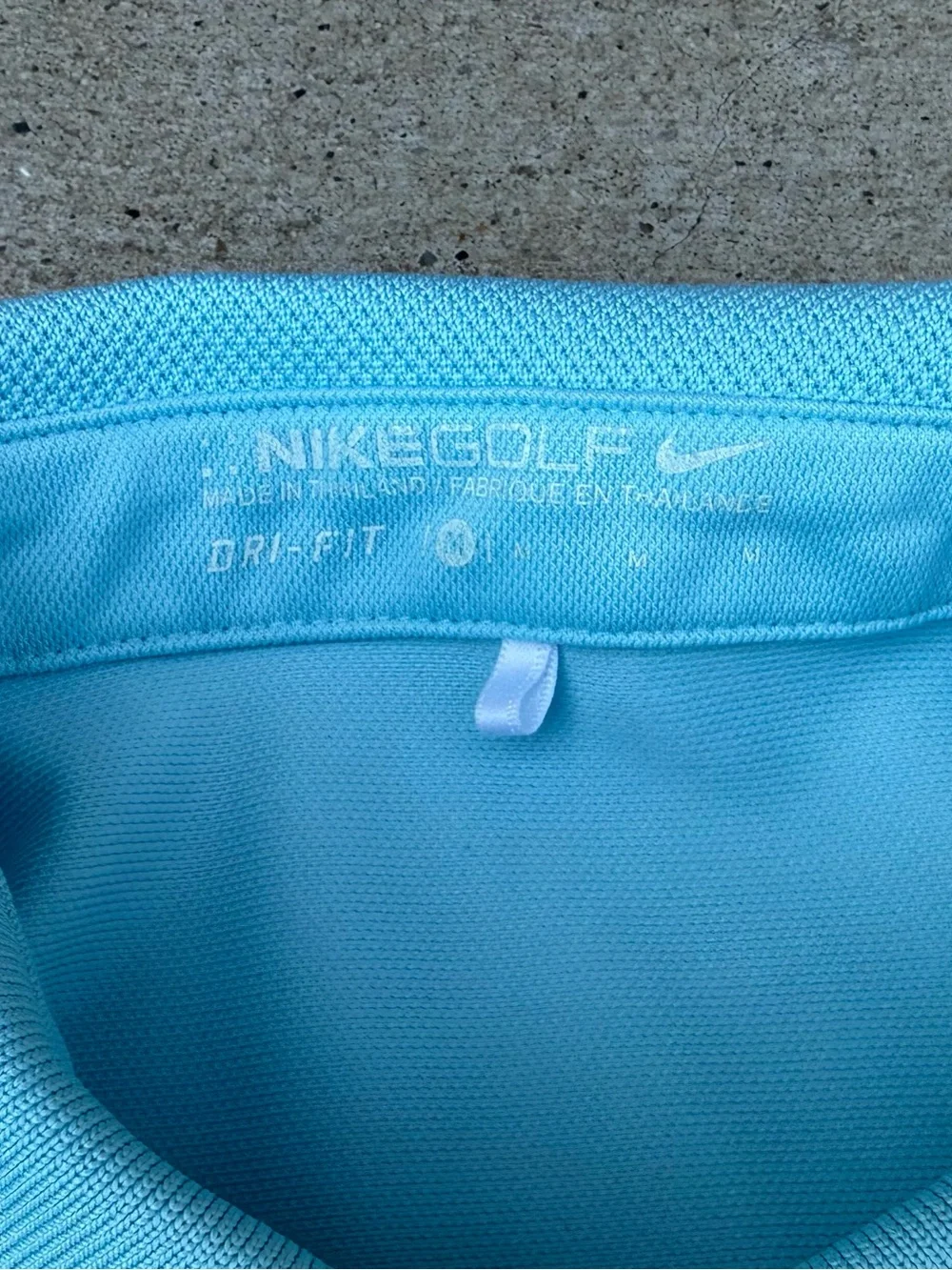 Nike Golf Dri-Fit Short Sleeve Polo Shirt Sky Blue Women's Size Medium